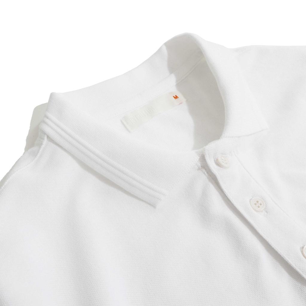 Áo Thun Polo Nam Cổ Bẻ Trắng BY COTTON White Basic Polo