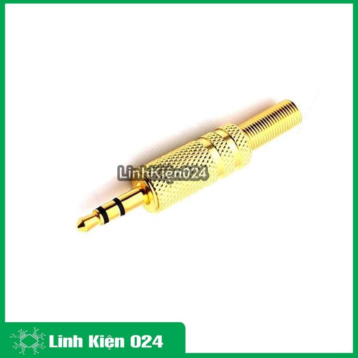 Jack audio 3.5mm đực màu vàng (1 chiếc)