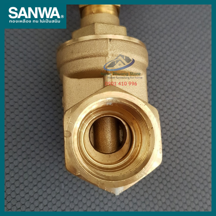 Van cửa đồng, van khóa nước SANWA THÁI LAN 21mm, 27mm, 34mm có hóa đơn VAT