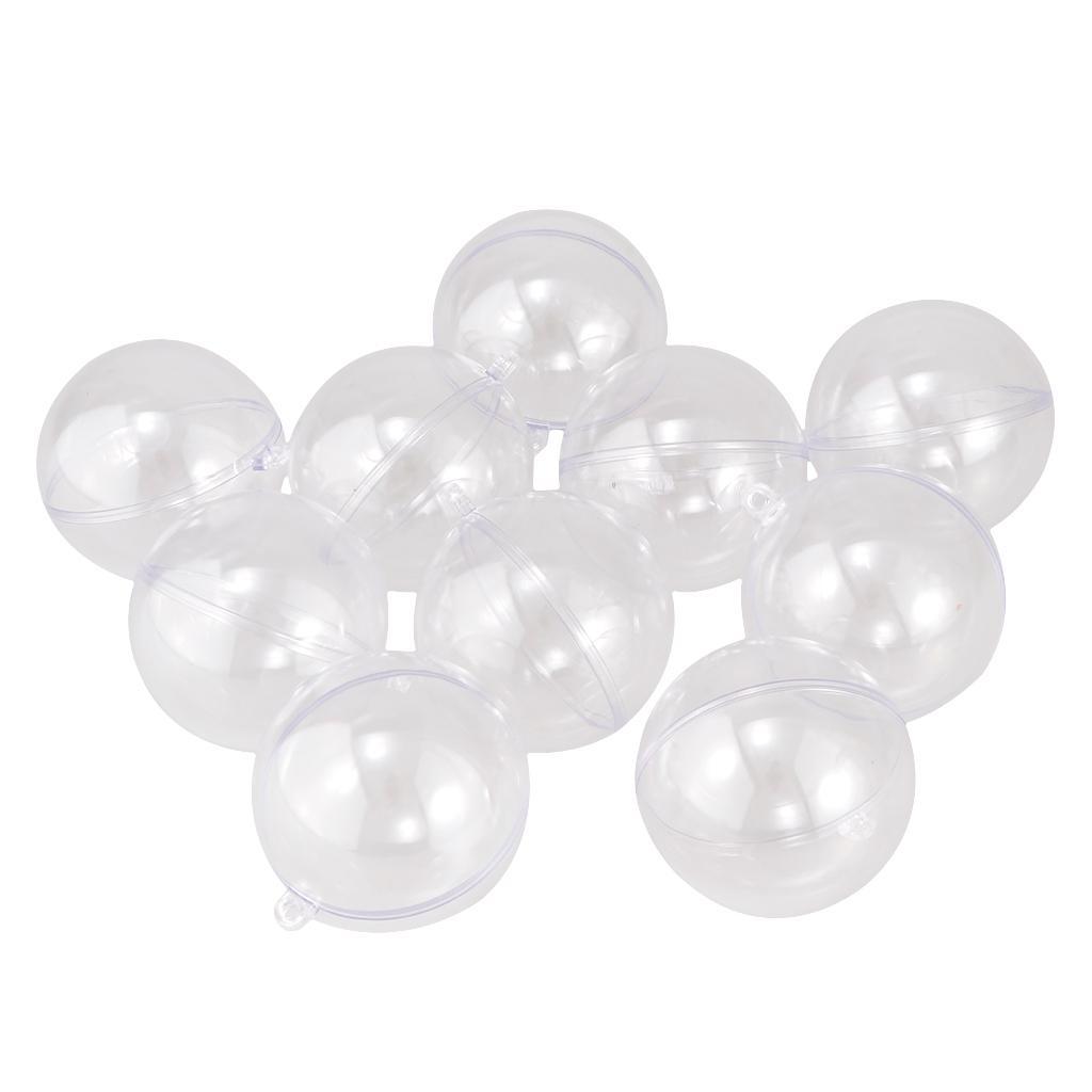 3X Clear Fillable Ball Wedding Favours Candy Filler DIY Tree Hanging 5cm