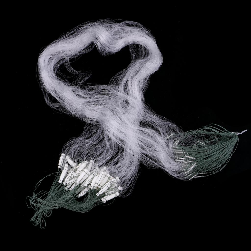 Fishing Net 3 Layers With Monofilament Small Mesh Gill Nylon Hole Size 4x4cm