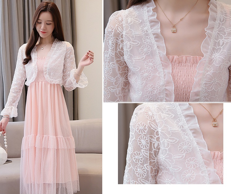 Áo khoác ren tà ngắn 11 C114