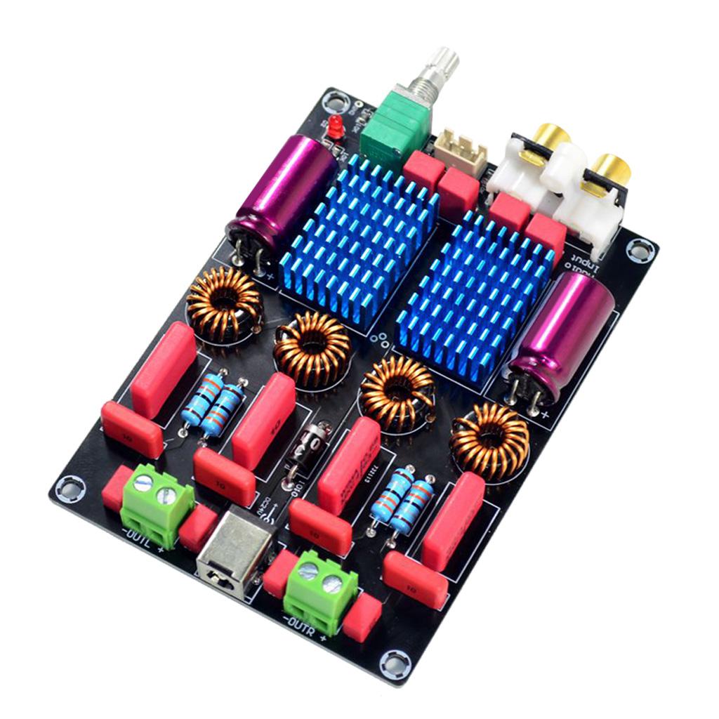 Two-channel 2x100W Stereo Amp Board Deluxe High-performance Audio Amplifier Board
