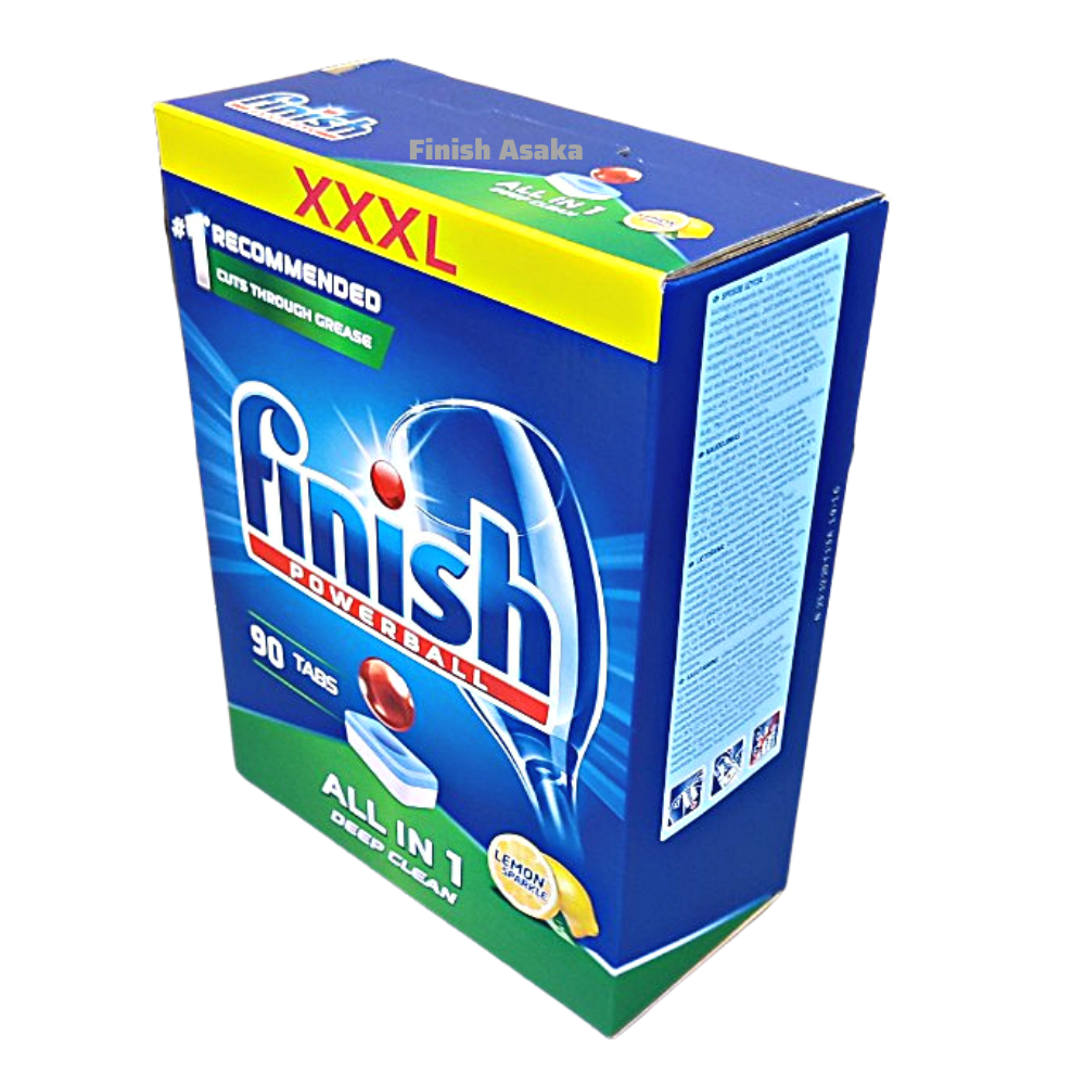 Combo rửa chén Finish: Hộp All in one 90 Viên, bóng chai 1150ml, Muối Hộp 1,5kg - Chính Hãng.