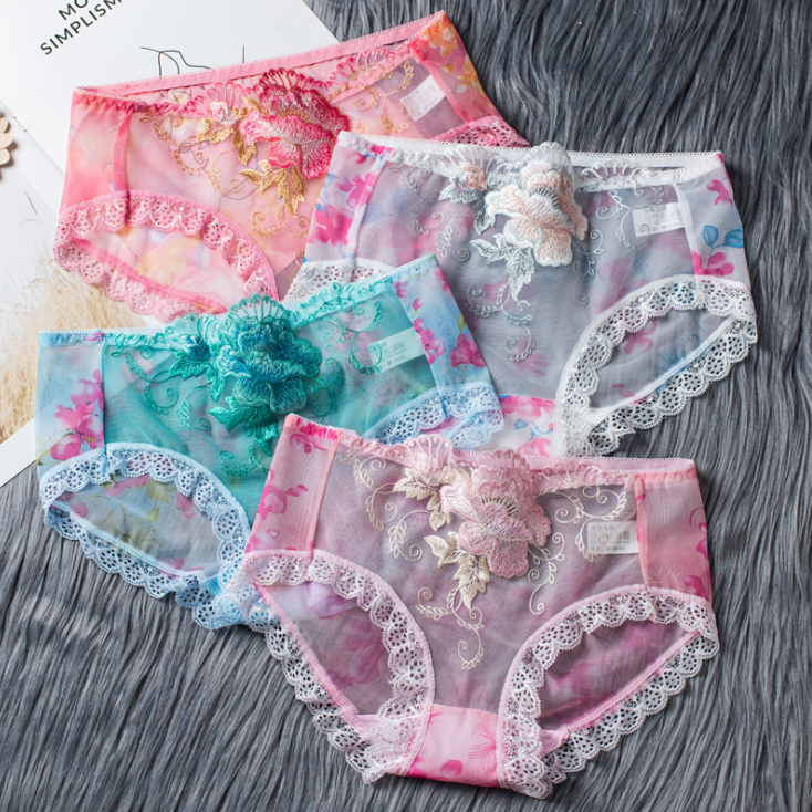 Combo 4 quần lót ren thêu hoa sexy gợi cảm