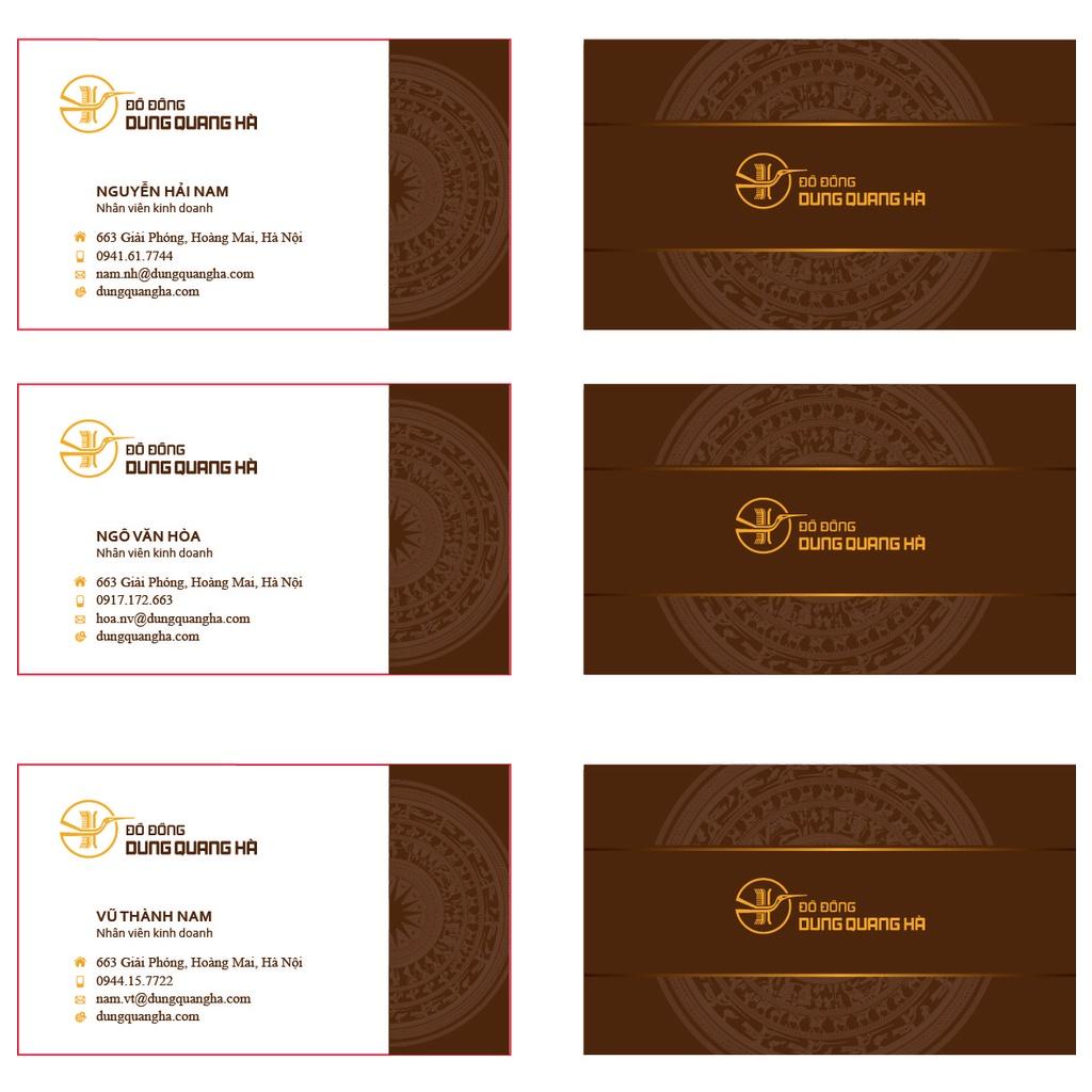 In card visit, danh thiếp giá rẻ Hà Nội. Nhận in số lượng ít