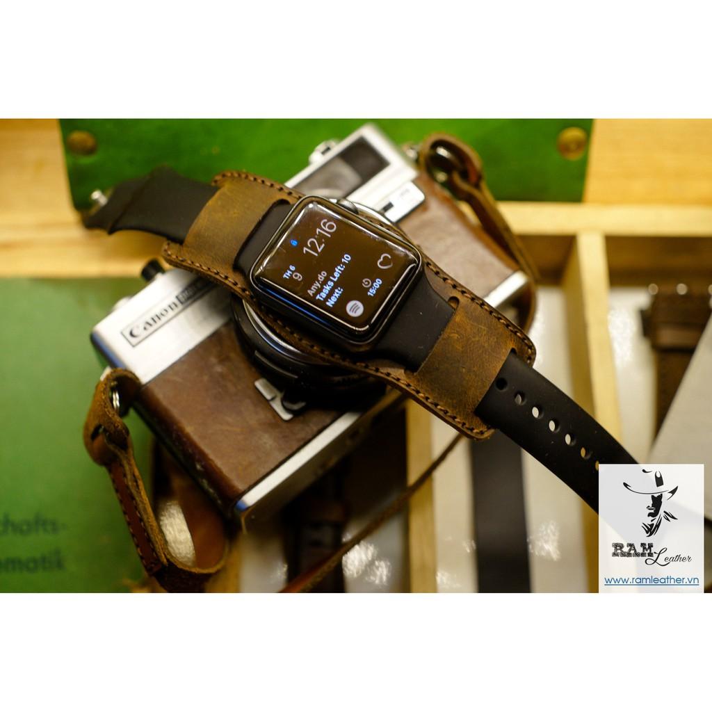TẤM ĐỆM BUNDSTRAP RAM B2 SÁP NGỰA ĐỎ ĐỂ KẾT HỢP VỚI DÂY ZIN CỦA APPLE WATCH - RAM LEATHER
