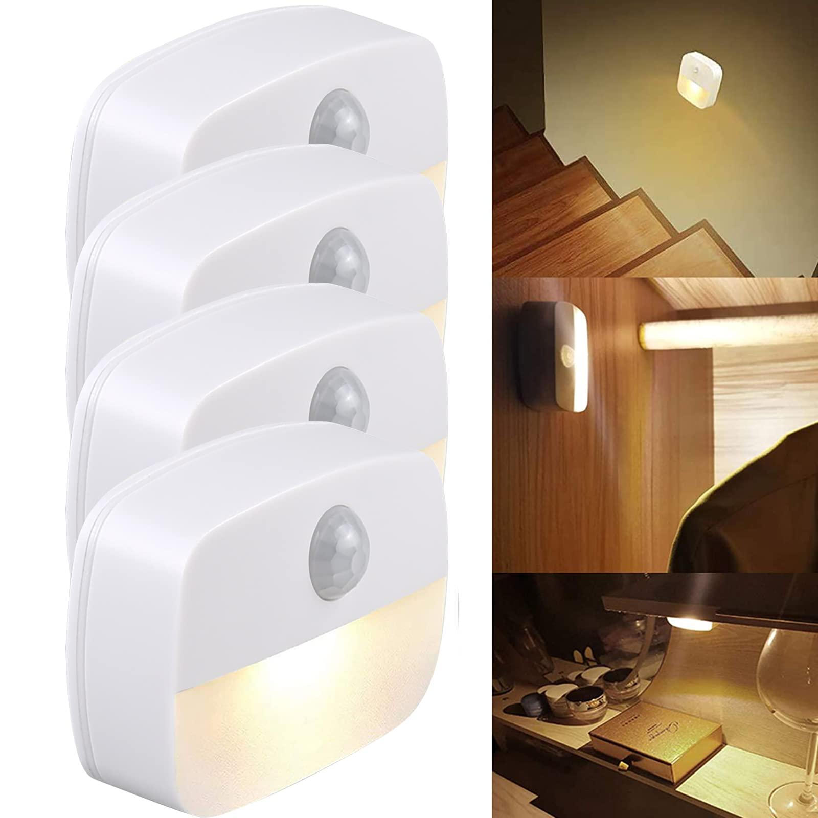 Đèn ngủ LED cảm biến chuyển động với cảm biến ánh sáng cho kệ tủ quần áo