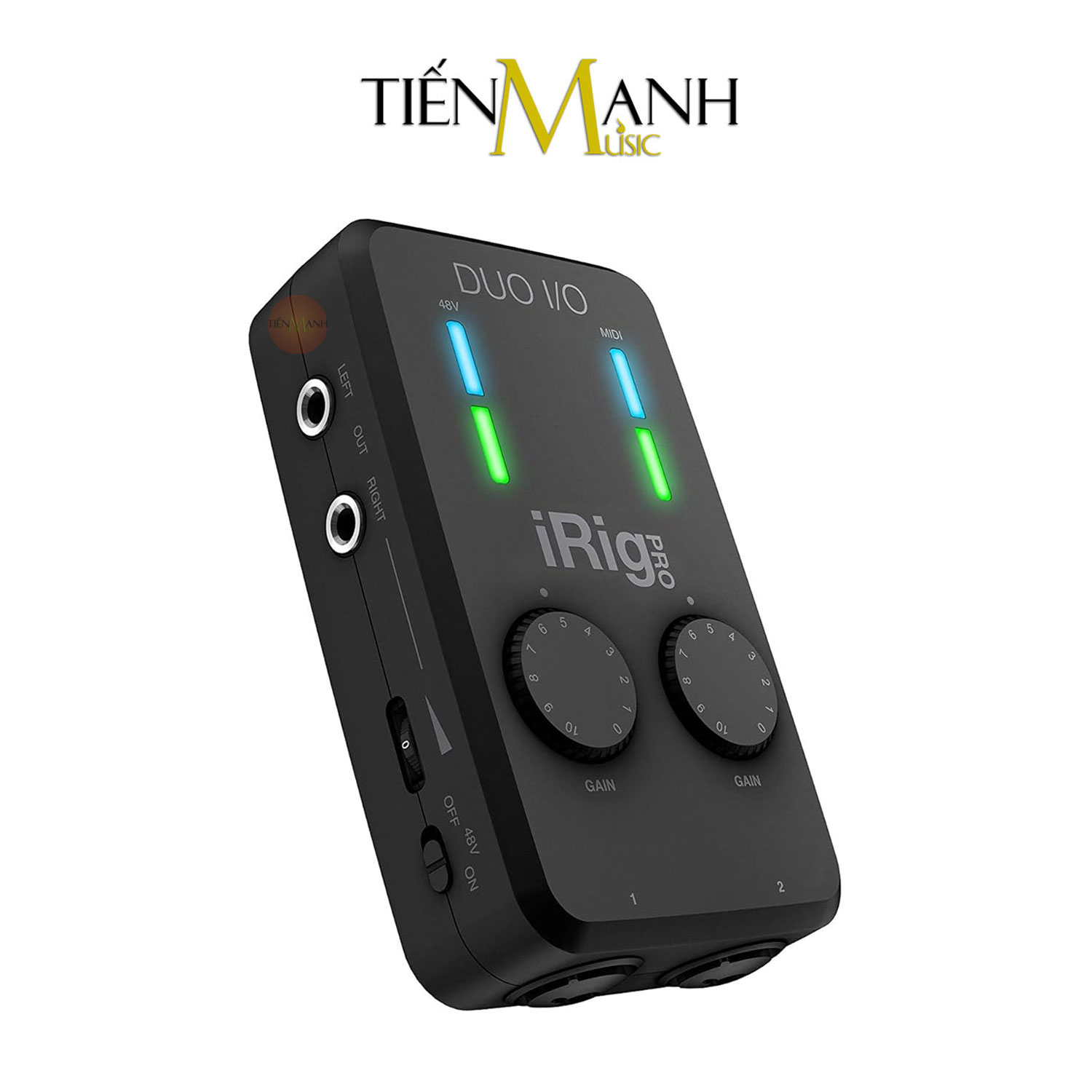 Thiết Bị Thu Âm Và Livestream iRig Pro Duo I/O IK Multimedia Live Điện Thoại Nối Guitar Pickup Soundcard Hàng Chính Hãng