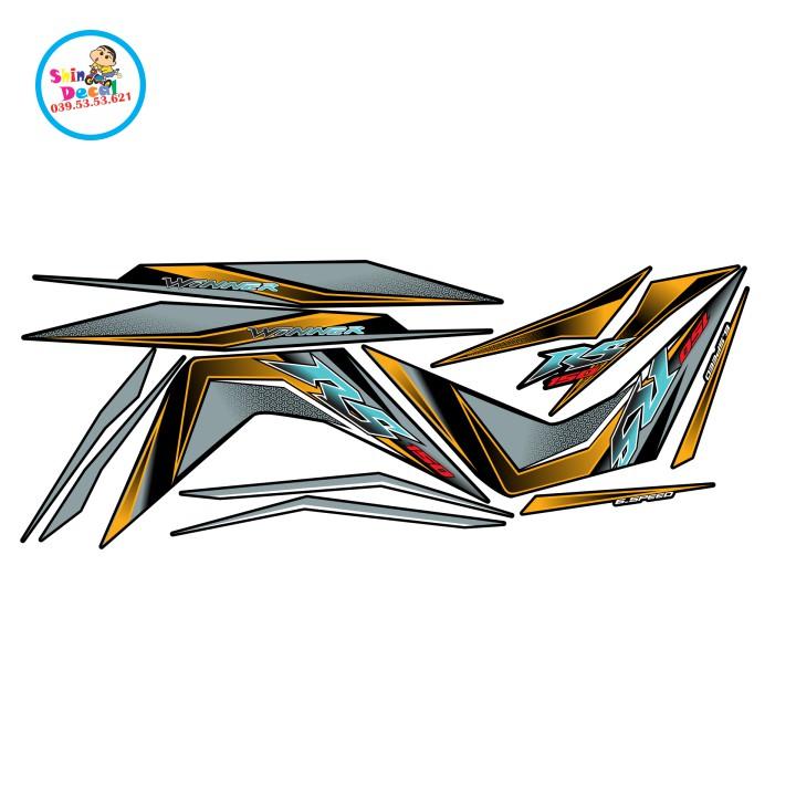 Tem rời winner RS 150 dán xe đen