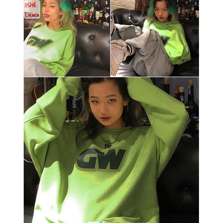 Áo nỉ GW phong cách Hip Hop graffiti sweater unisex Form rộng Free Size