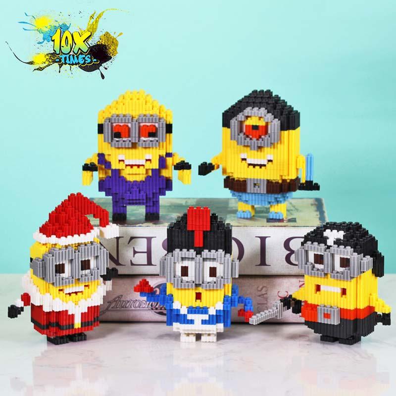 Đồ chơi Lego 3d Minions dễ thương (cute) kẻ cắp mặt trăng qùa tặng sinh nhật trẻ em bạn trai bạn gái