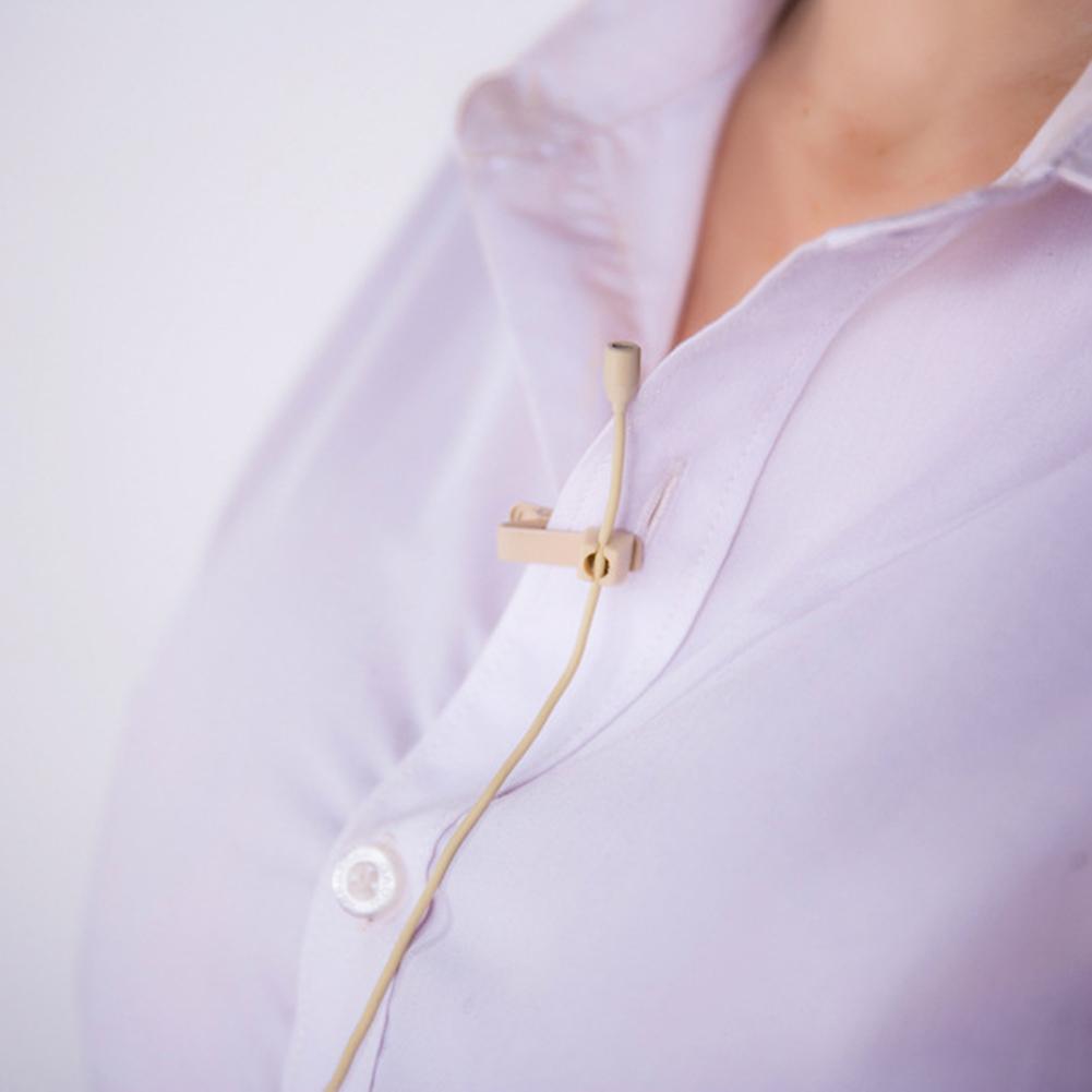 Micro Lavalier 3.5mm Màu Be 3 Chân 4 Chân XLR Kẹp Ve Áo Cho Shure Không Dây Dành Cho Sân Khấu Nhà Thờ Giảng Viên Micropho Màu sắc: A