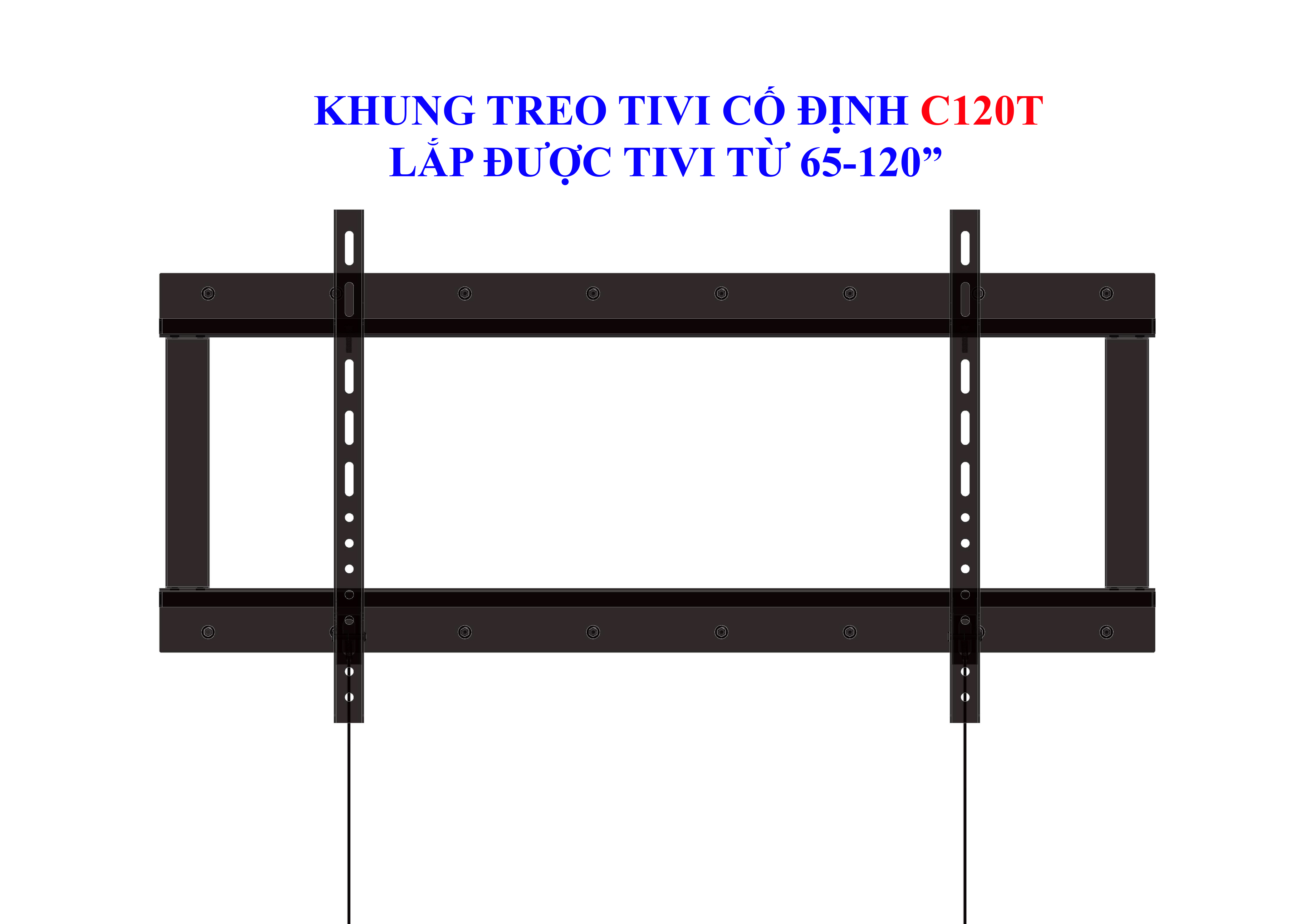 Mua Khung treo tivi cố định Cảnh Phong C120T kích thước từ 65-120 inch -  Hàng chính hãng tại Cty Cảnh Phong