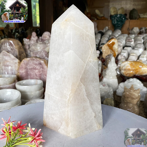 Trụ lục giác thạch anh trắng-4.8kg -T617