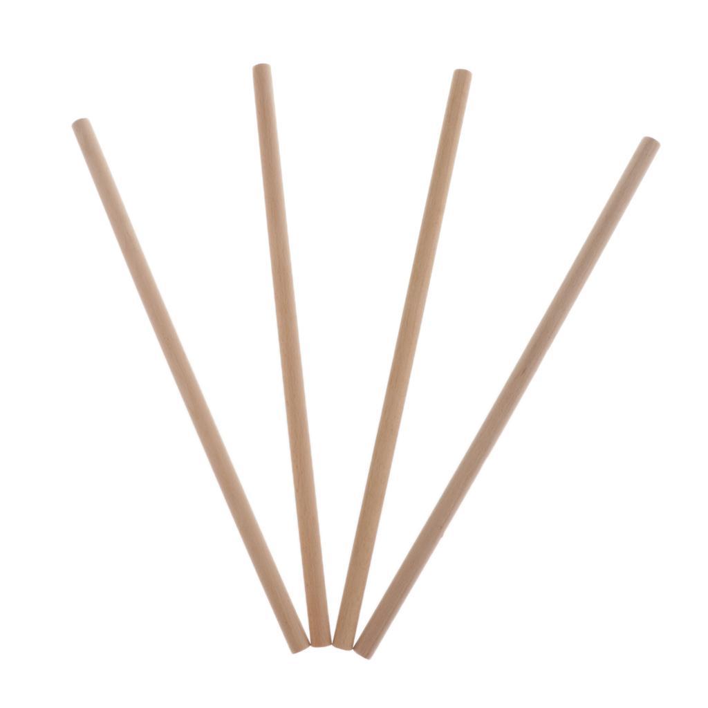 4/20Pcs Round Rod Dowel Unfinished DIY Wood Modelling