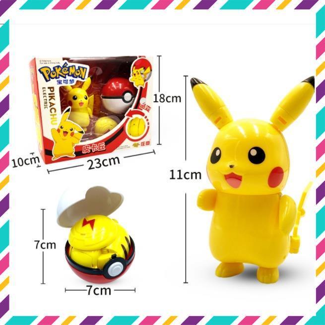 Mô Hình Quả Cầu Pokemon Lắp Ghép Biến Hình, Đồ Chơi Sáng Tạo Cho Bé, Full Box