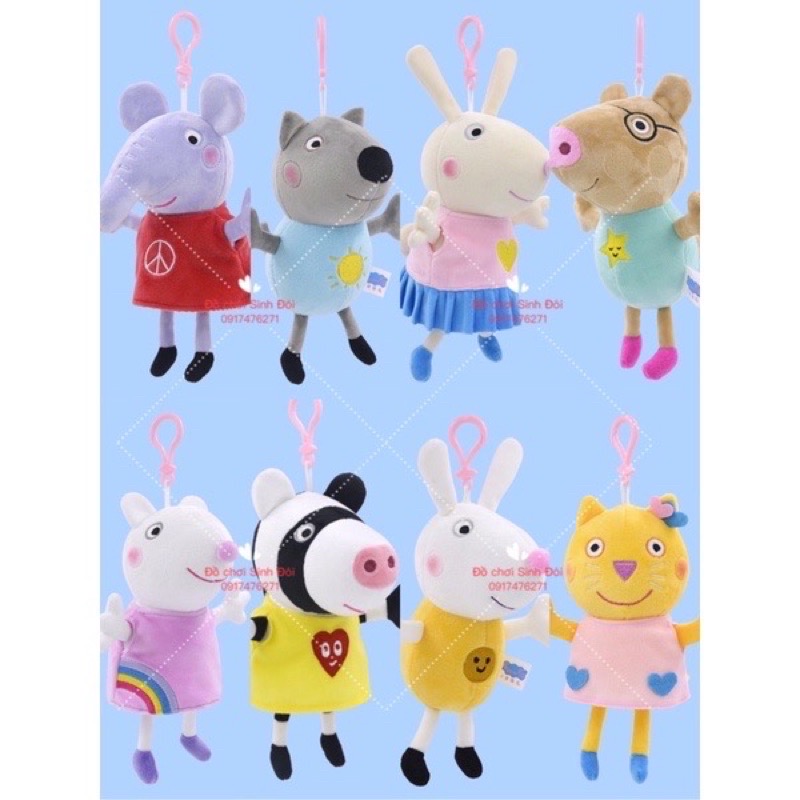 Đồ chơi thú bông những người bạn của gia đình heo - combo 8 con
