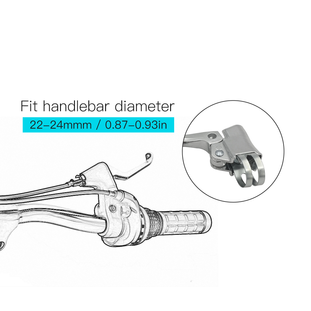 1 Cặp Tay Phanh Bằng Hợp Kim Nhôm Đường Kính 22-24mm Cho Xe Đạp Leo Núi