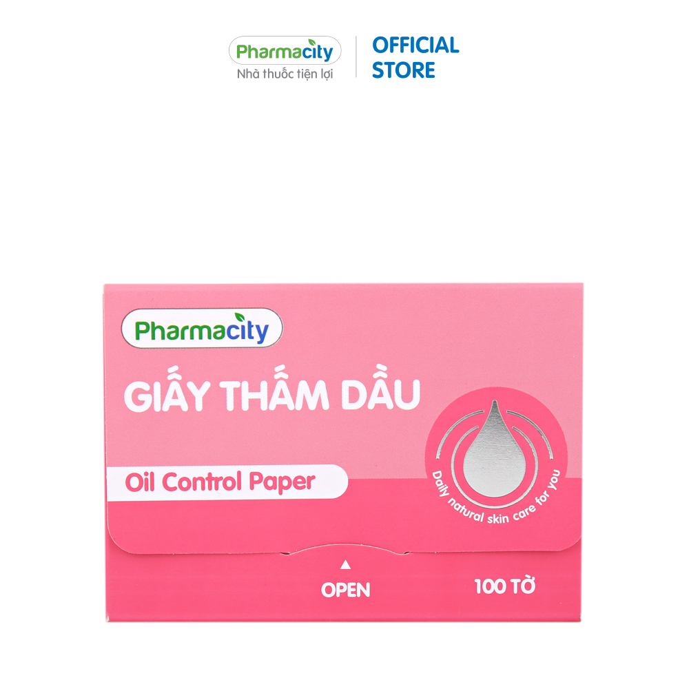 Giấy thấm dầu Pharmacity Oil Control Paper (Gói 100 tờ)