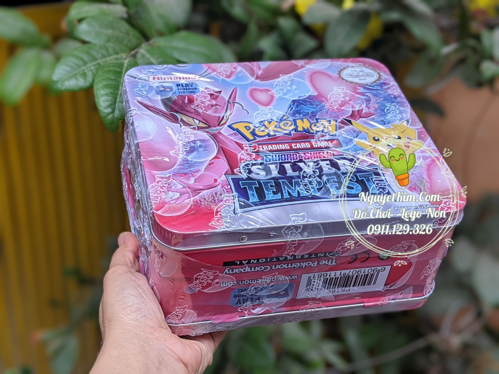 [SIZE ĐẠI] Bộ Bài Pokemon Hộp Sắt Có Quai Siêu To Hàng Chuẩn Đẹp Trò Chơi Sưu Tầm - Loại 160 Thẻ Bài Và 5 Túi Thẻ Vip