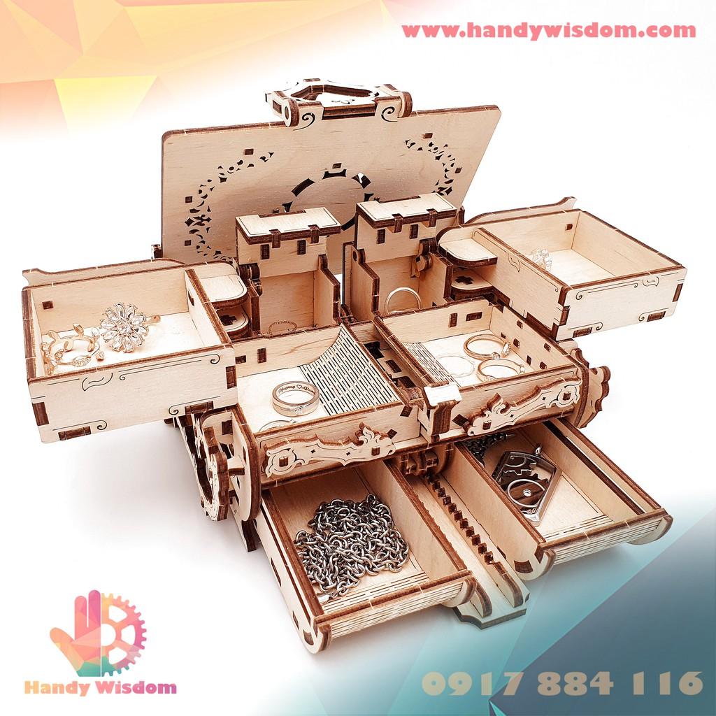 Mô hình gỗ chuyển động - Hộp nữ trang - Jewelry Box