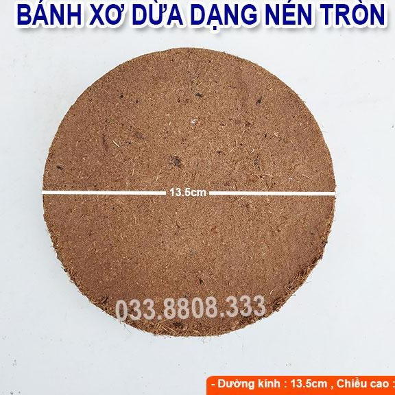 BÁNH XƠ DỪA 450G CHUYÊN DÙNG TRỒNG RAU HOA, RAU MẦM - VTNN - DCLV