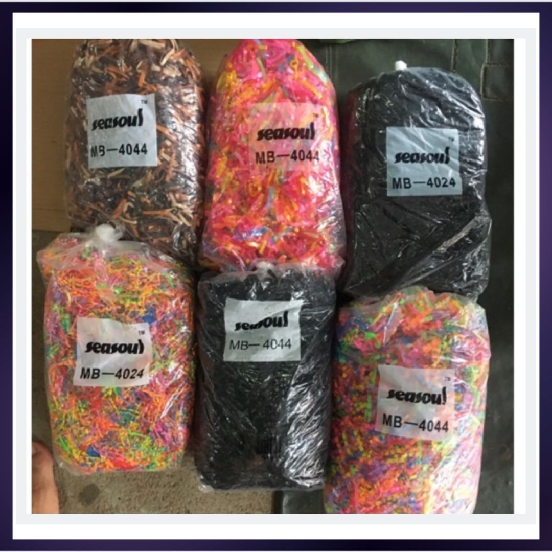 Dây thun buộc tóc màu đen túi 100gram