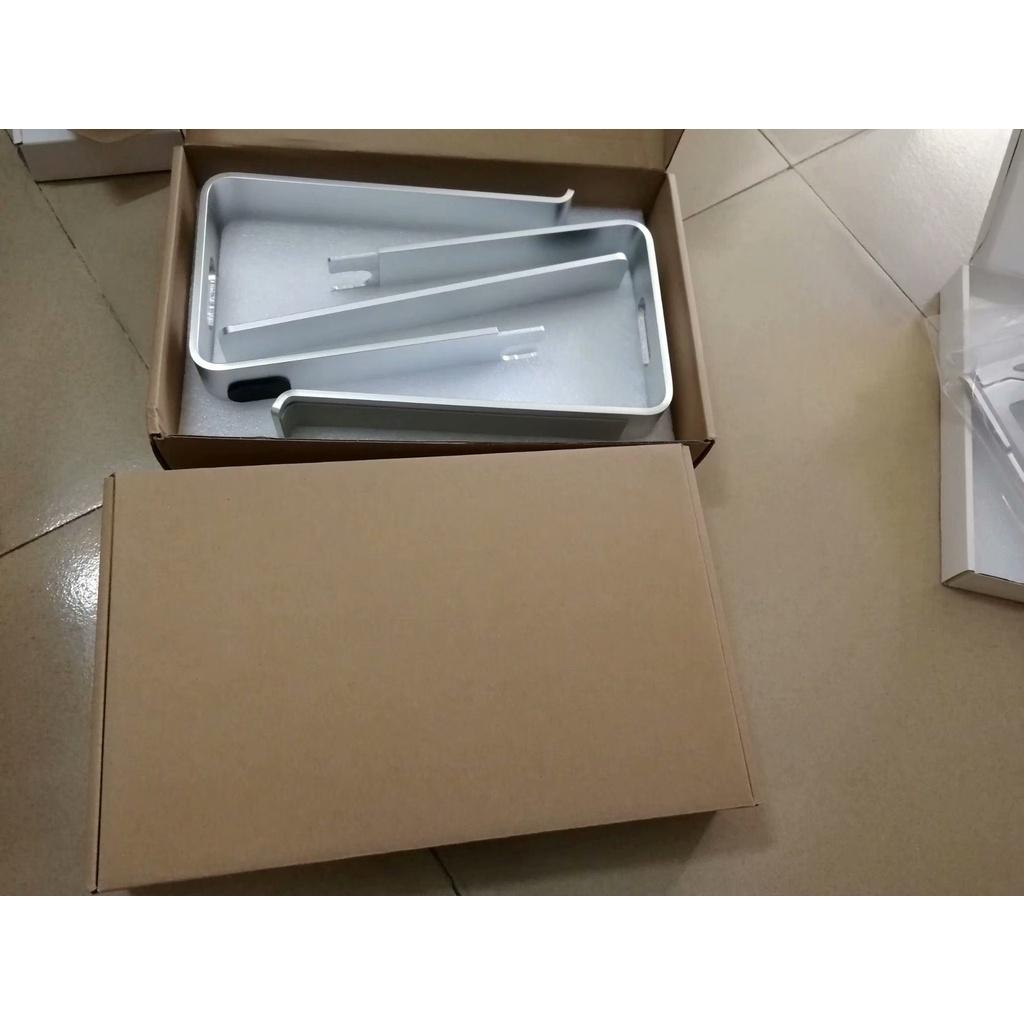 Giá đỡ laptop stand notebook dành cho Macbook máy tính xách tay hợp kim nhôm có thể tháo rời kiêm đế tản nhiệt để bàn