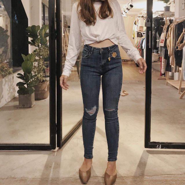 Áo tay dài form croptop