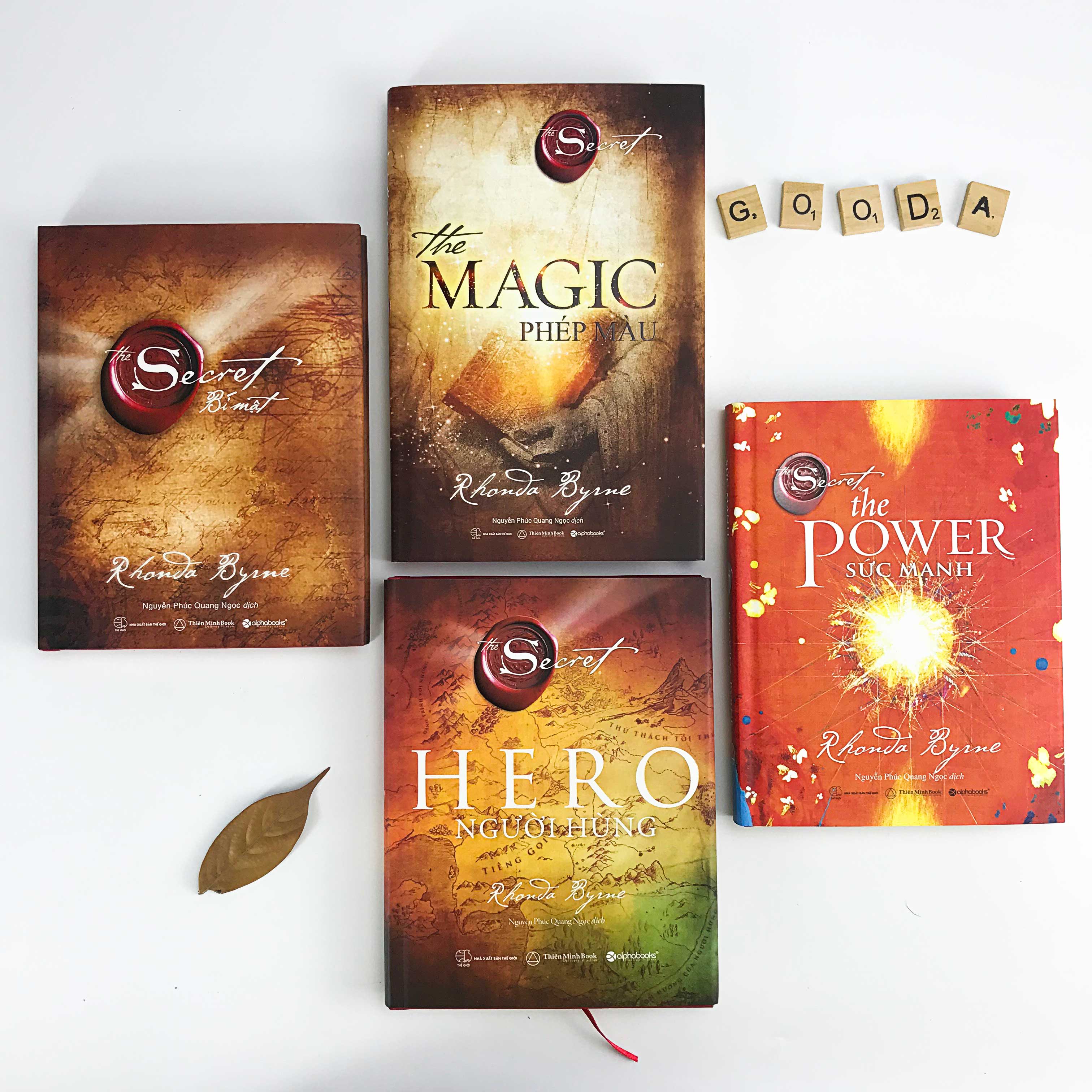 Combo Trọn Bộ The Magic Phép Màu + The Secret Bí Mật + The Power Sức Mạnh + Hero Người Hùng (Rhonda Byrne)