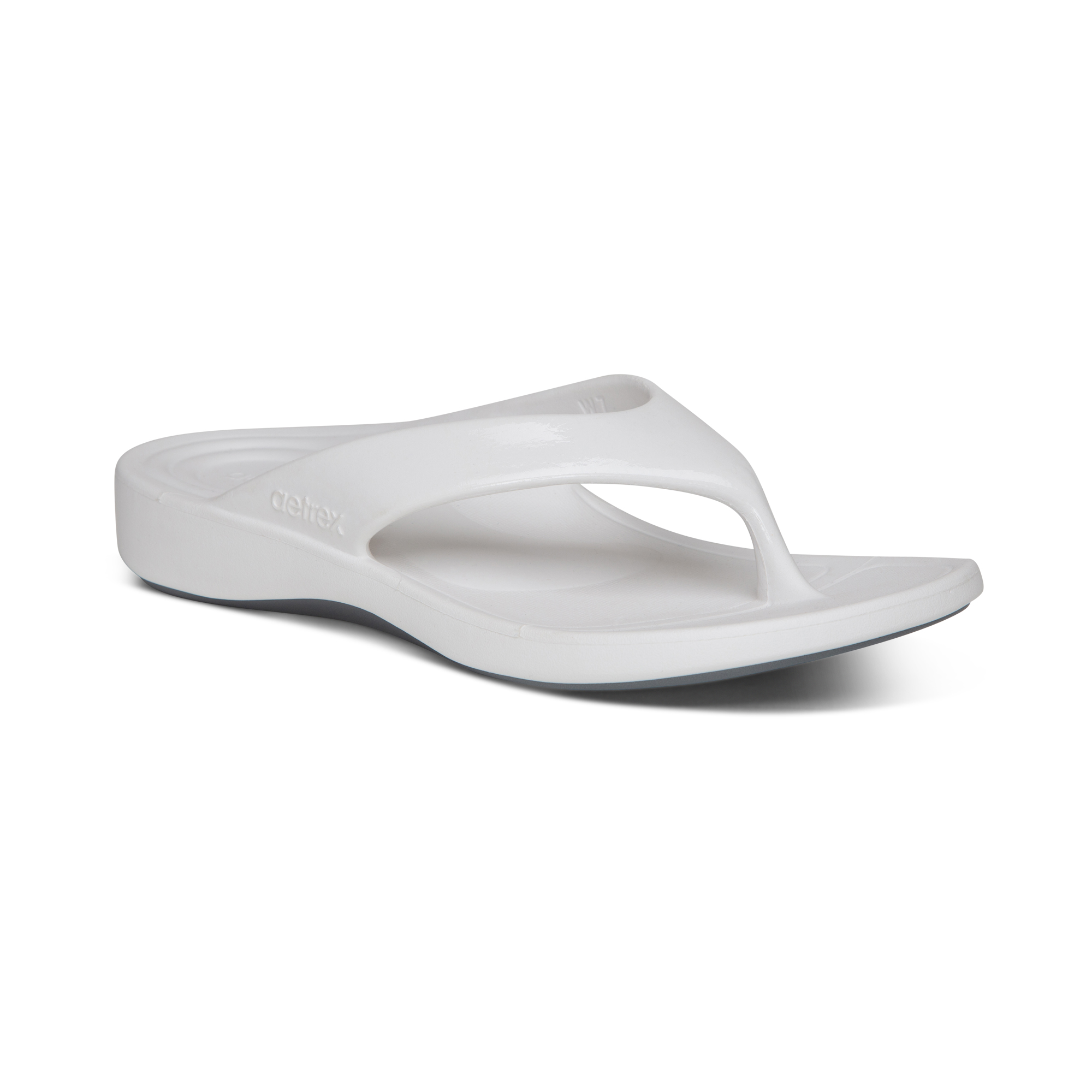 Dép nữ sức khoẻ Aetrex Maui White - dép kẹp nâng vòm chân bền nhẹ êm ái không thấm nước