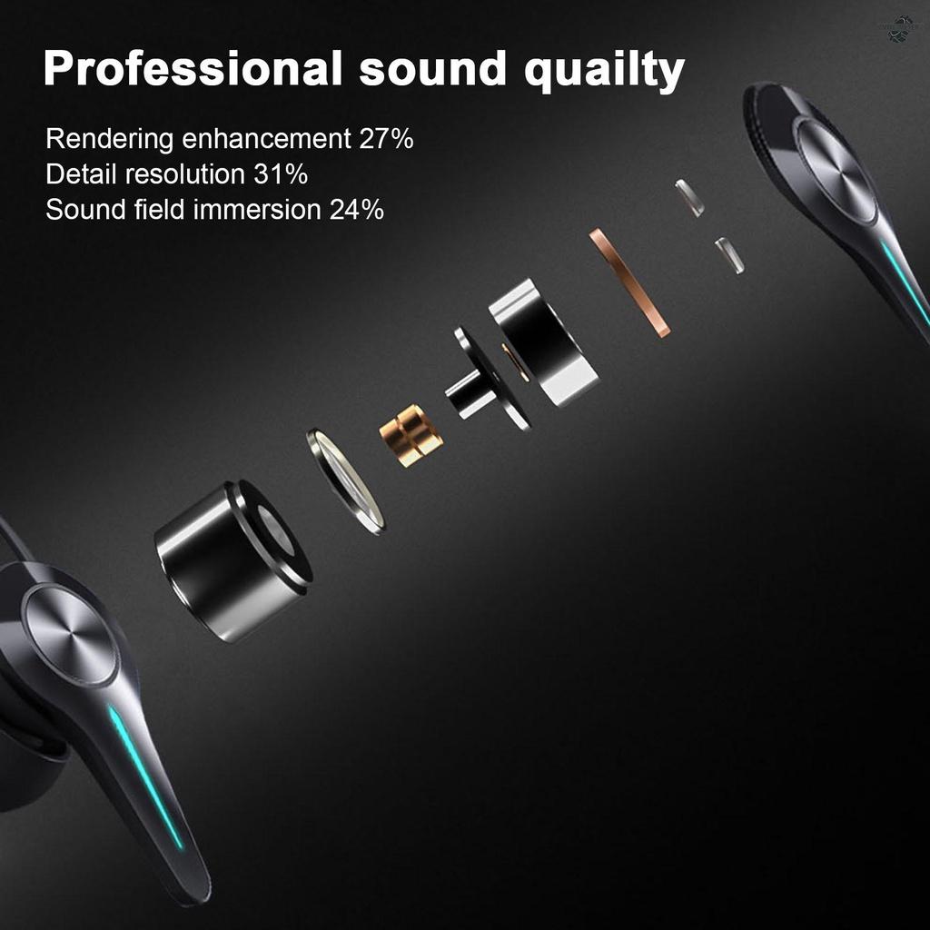 K5 Bluetooth Earphones Gaming Headset 45ms Low latency 9D Hifi Stereo Wireless Headphone LED Light Noise Cancelling Headsets