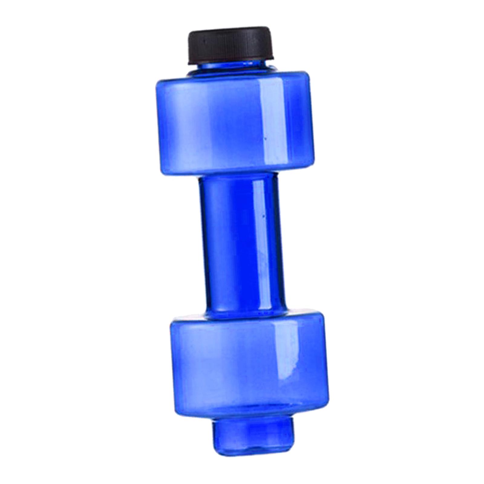 Fitness Dumbbells Weight Strong Water Drinks Bottle 550ml Black