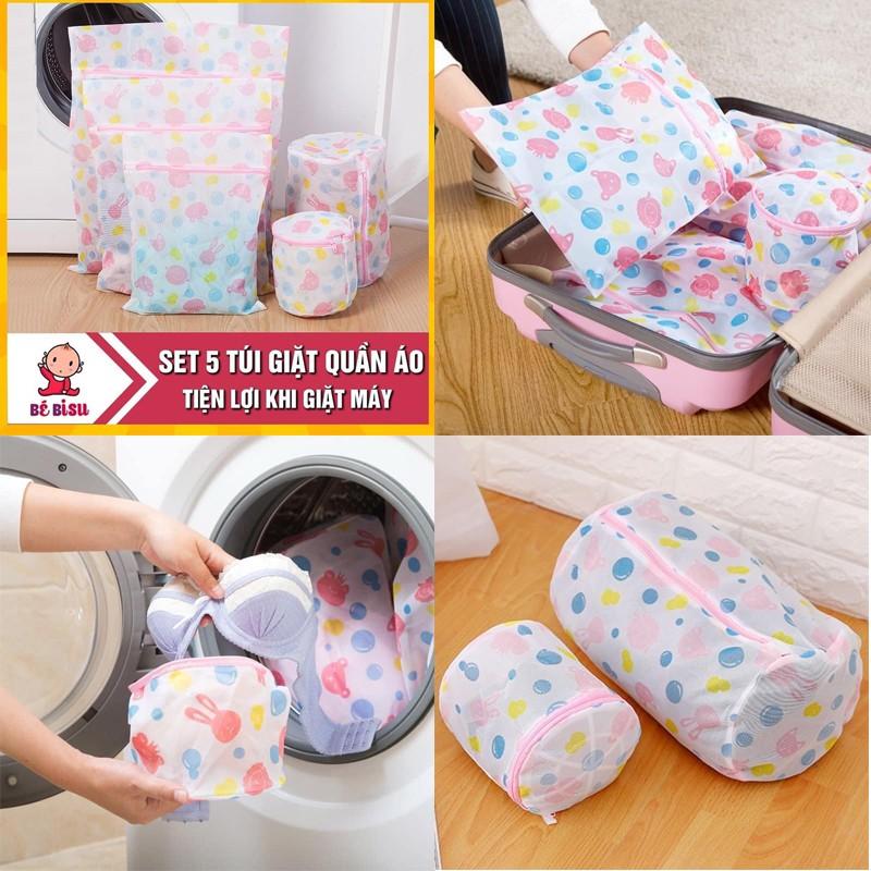 Sét túi lưới để đồ giặt 5 chi tiết