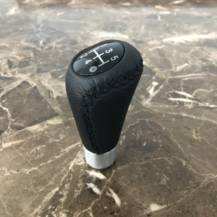 Đầu Tay nắm cần số xe hơi, ô tô bọc da thật 100% cao cấp dùng cho các xe số sàn - Chất liệu: Hợp kim đồng bọc da