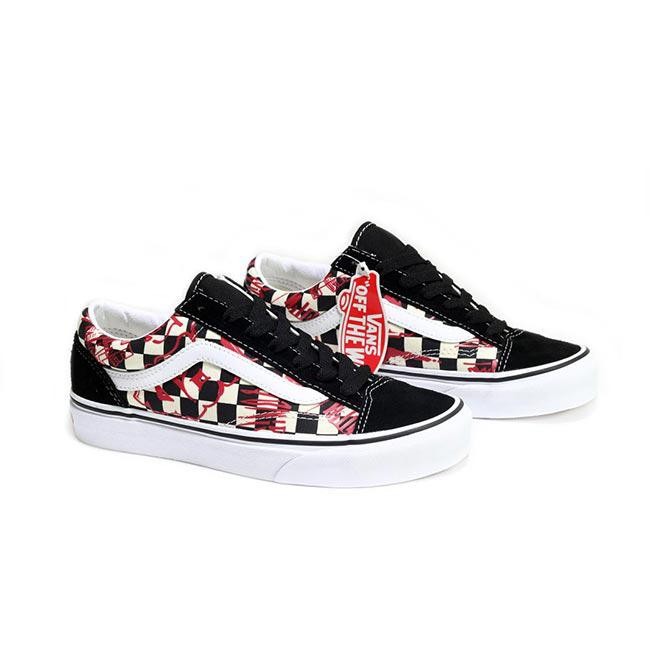 Giày sneakers nam nữ họa tiết caro phối chữ đỏ - Vans UA Style 36 Vans Crew - VN0A3DZ31IW