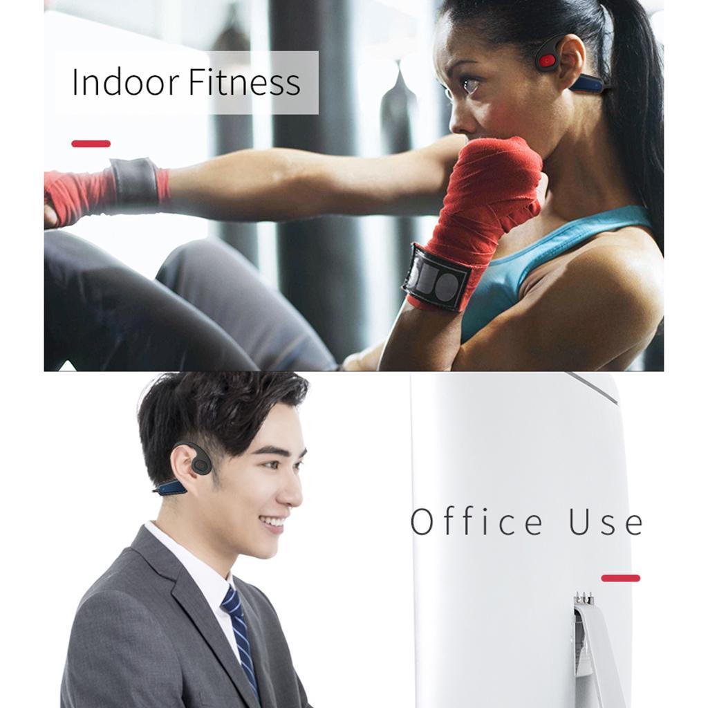A9 Headphones Bluetooth 5.0 Open Ear for Driving Gym black