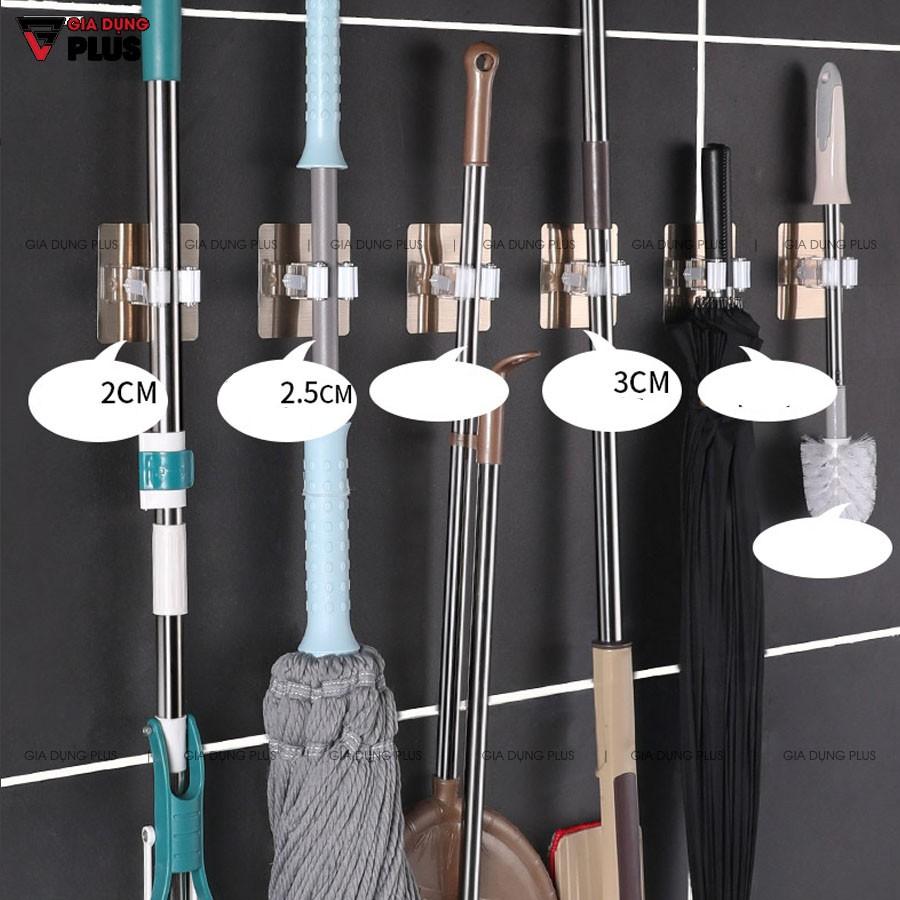 Giá đỡ cây lau nhà / kẹp chổi dán tường đa năng cao cấp ShuangQuing