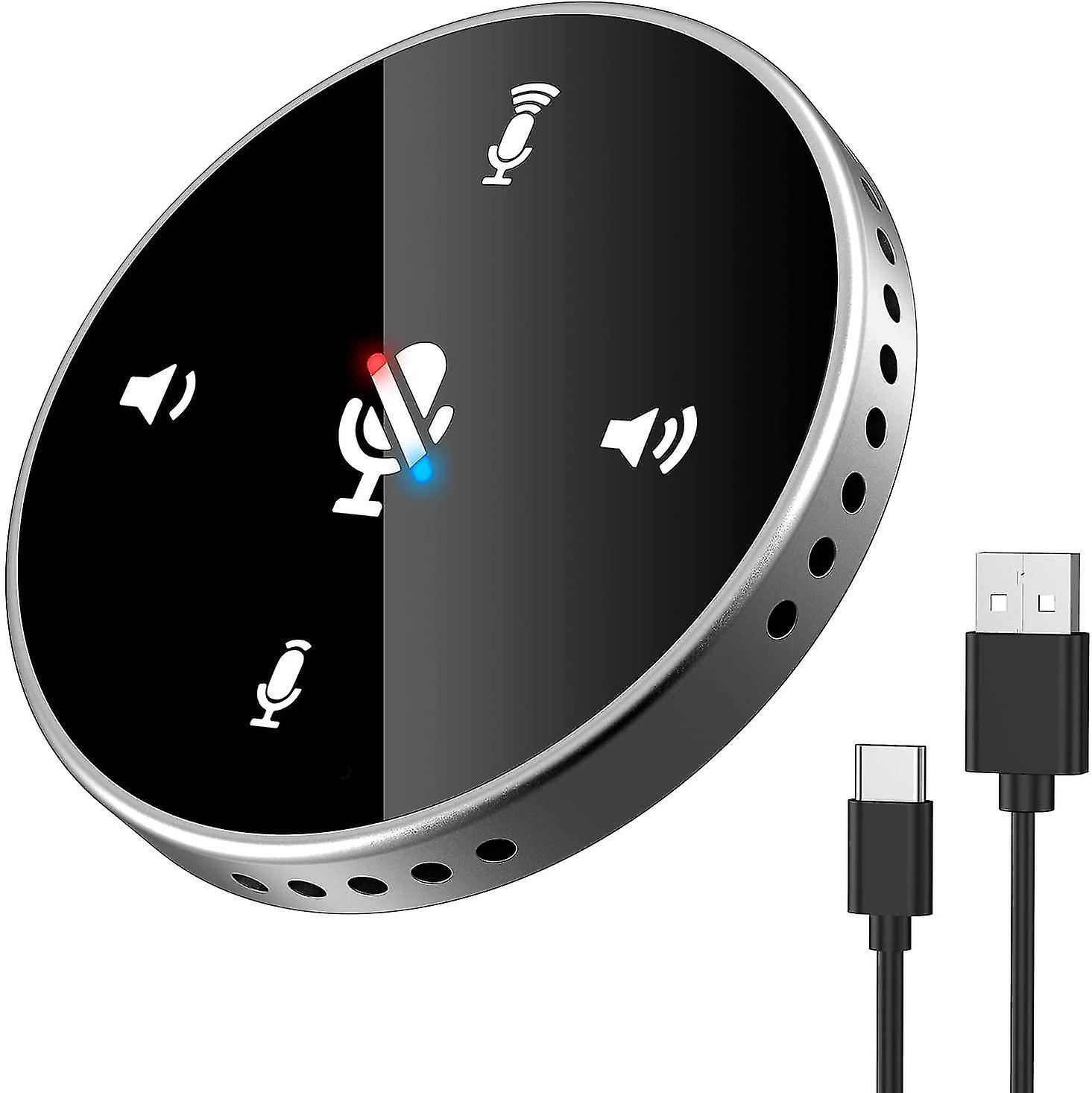 Micrô máy tính USB với loa, micrô đa hướng với 360 V