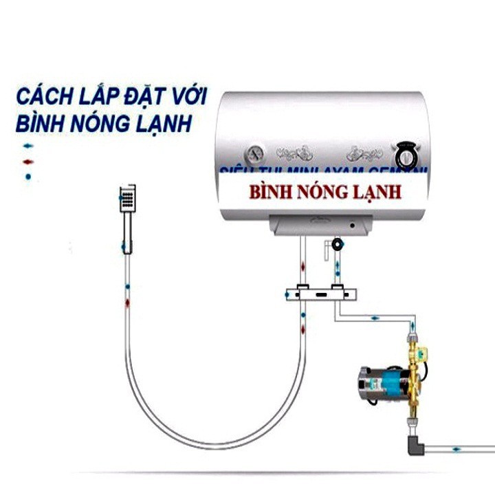 Bơm tăng áp feroni italy công suất 90w cho máy nóng lạnh chất lượng cao