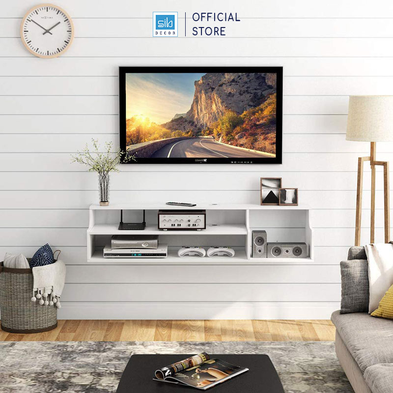 Kệ Gỗ Trang Trí Tivi Treo Tường 3 Tầng SIB Decor Với Thiết Kế Nhỏ Gọn, Đa Năng, Thích Hợp Cho Phòng Khách, Phòng Ngủ