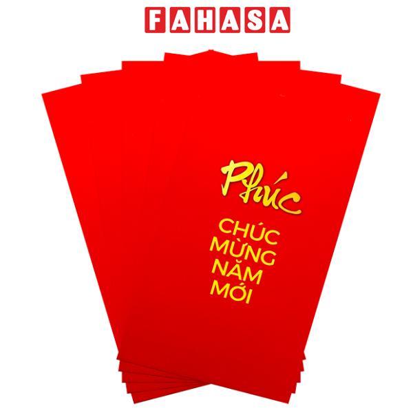 Bộ 5 Bao Lì Xì - Bính Ngọ 2026 - 8.5 x 16.7 cm - Fahasa - Phúc