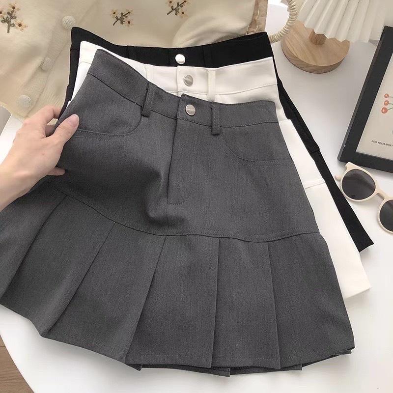 Chân váy xếp ly bản to hot trend chất vải tuyết mưa mềm mại tôn dáng chuẩn form