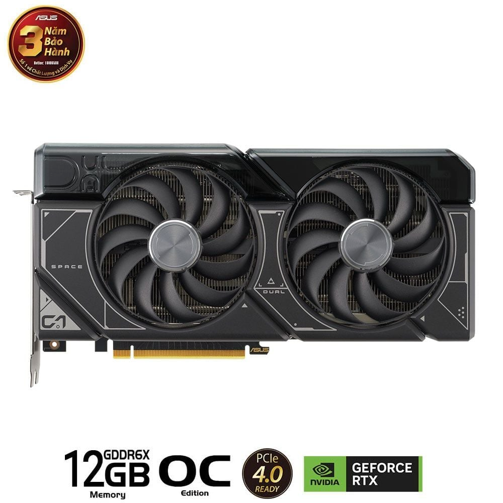 Card màn hình VGA ASUS Dual GeForce RTX 4070 OC Edition 12GB GDDR6X (DUAL-RTX4070-O12G) - Hàng chính hãng Viết Sơn phân phối