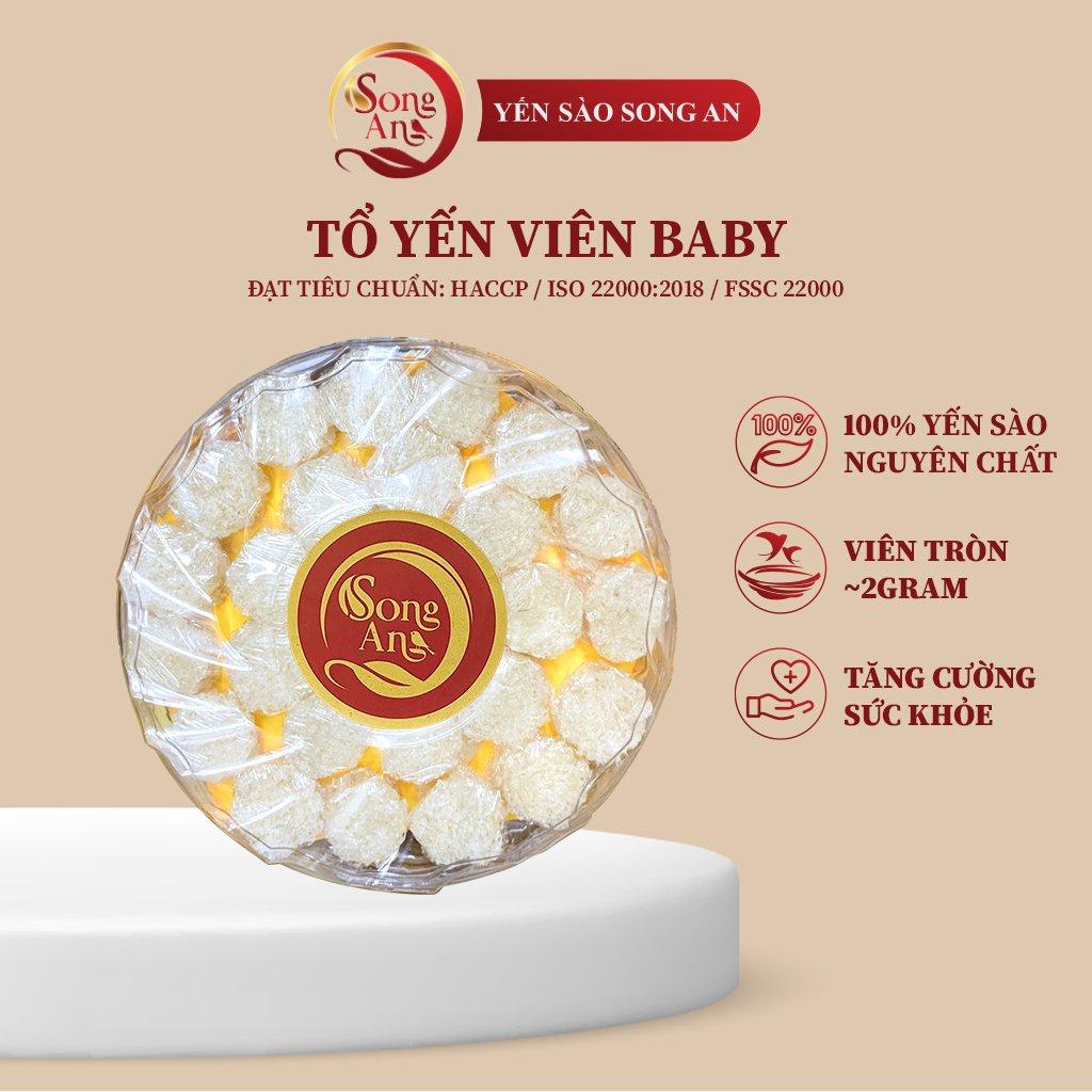 Tổ yến viên tinh chế baby Song An Food 100gr