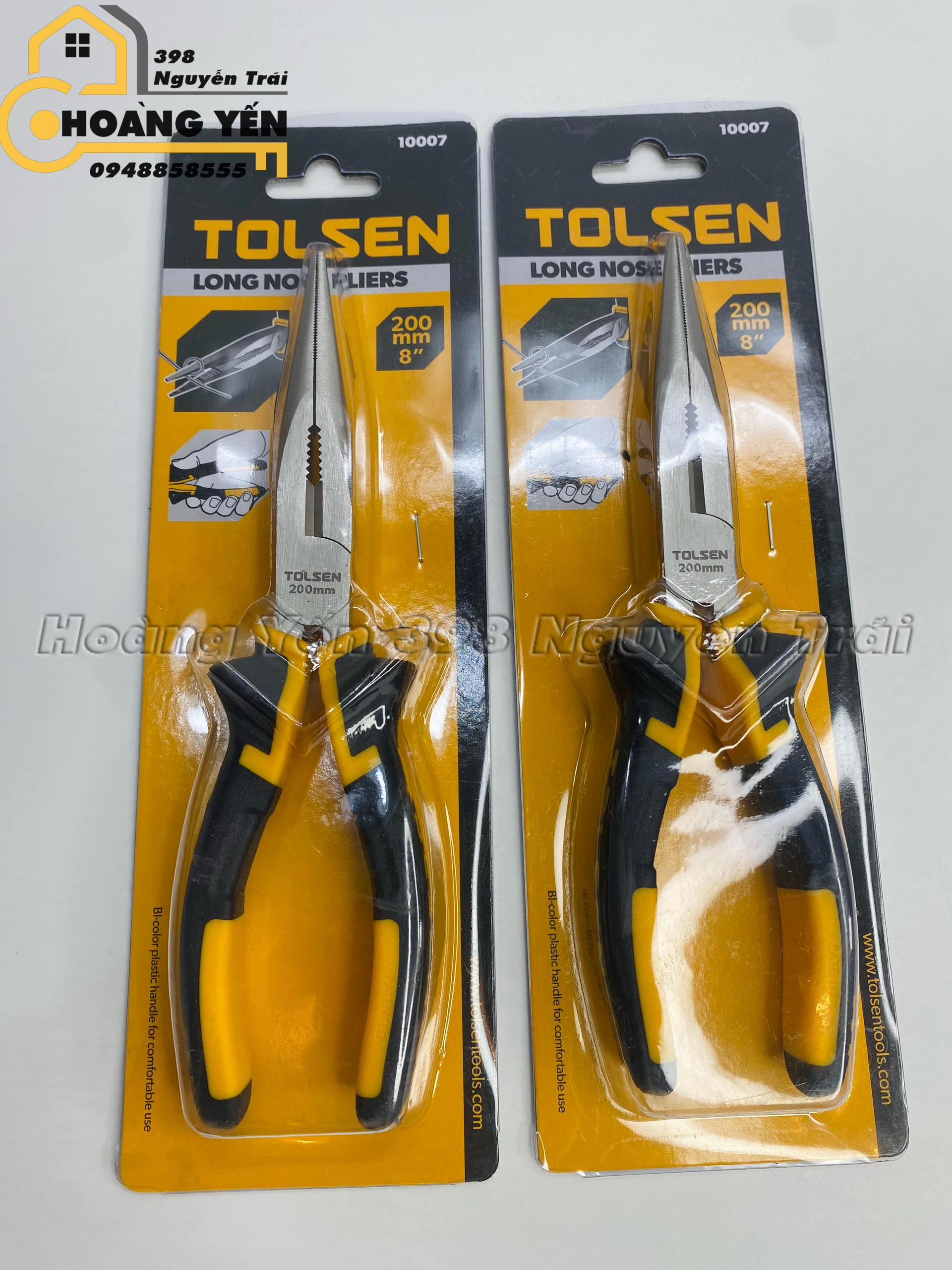 Kìm Mỏ Nhọn TOLSEN 10007 kích thước 8"/200mm, Kìm Mỏ Nhọn