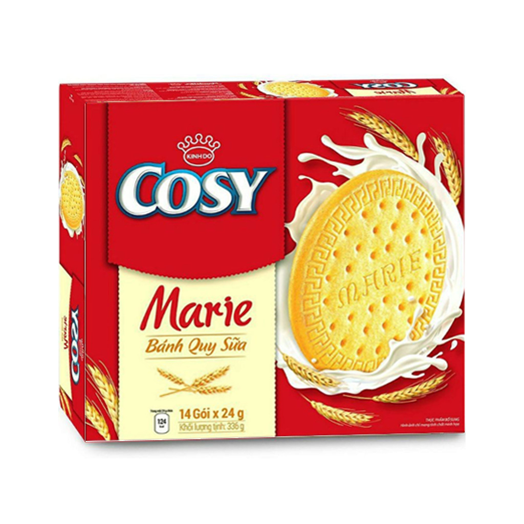 Combo 2 hộp Bánh quy sữa COSY Marie, hộp 336g