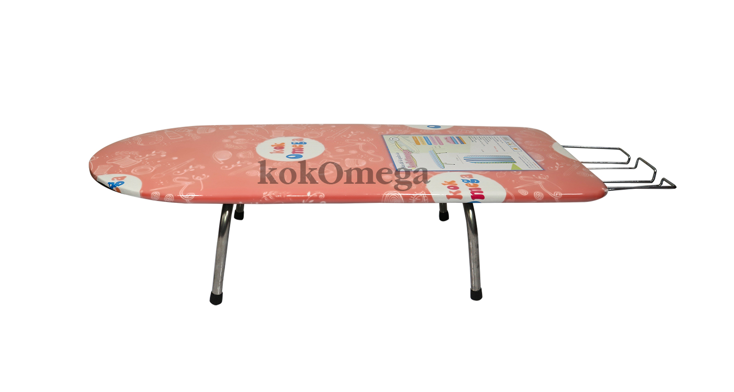 Bàn Để Ủi Quần Áo Kiểu Ngồi Lót Ván KokOmega BU-07 37 x 100 Cm (Họa Tiết Ngẫu Nhiên)