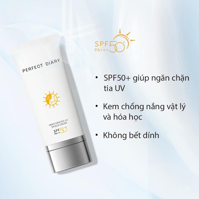 Set of Kem chống nắng 60ml + Sữa rửa mặt Perfect Diary Axit amin 200ml Tiết Kiệm